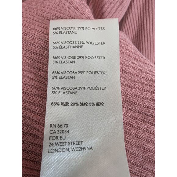 Free People We The Free Pink Winter Sun Ribbed Tunic - Picture 9 of 10